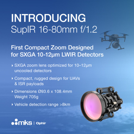 Ophir® SupIR-X 15-300mm f/4 High Resolution MWIR Zoom Lens